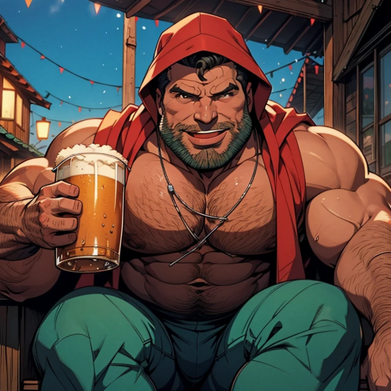 Make a man with obesity. Esse homem deve estar usando roupa vermelha. Ele deve estar dentro de um bar. He's drinking beer. Foto ultra realista, qualidade 8k, Full HD,sentido muito prazer, corpo muito suado, suor extremo no corpo. 

Big tongue laughing. Genital Masculino tamanho largo exagerado GG comprido e
norme 
.Genital Masculino tamanho hiper longo, genital Masculino tamanho Gigantescos, genital Masculino tamanho anormal, genital Masculino super comprido, Grande porra, Gozar muito, Goza )