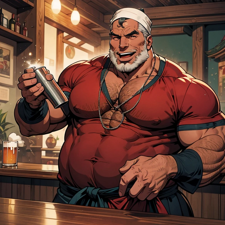 Make a man with obesity. Esse homem deve estar usando roupa vermelha. Ele deve estar dentro de um bar. He's drinking beer. Foto ultra realista, qualidade 8k, Full HD,sentido muito prazer, corpo muito suado, suor extremo no corpo. 

Big tongue laughing. Genital Masculino tamanho largo exagerado GG comprido e
norme 
.Genital Masculino tamanho hiper longo, genital Masculino tamanho Gigantescos, genital Masculino tamanho anormal, genital Masculino super comprido, Grande porra, Gozar muito, Goza )