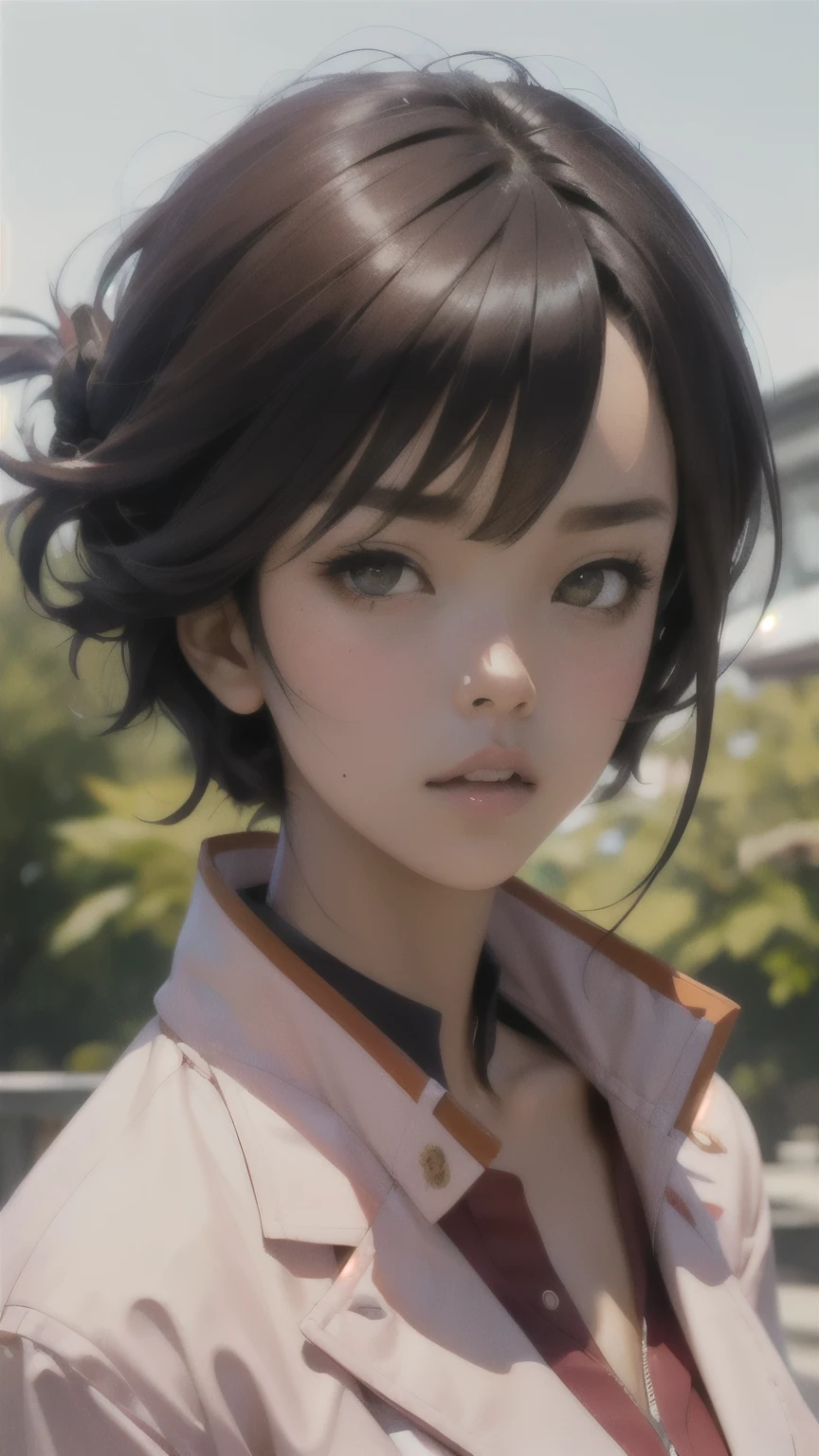 kurisu makise steins gate anime, atmospheric, elegant portrait, super highly detailed, professional digital painting, artstation, concept art, 8k, art by wlop, artgerm and alphonse mucha and eiichiro oda shinkai makoto vibrant Studio ghibli kyoto animation hideaki anno Sakimichan Stanley Artgerm Lau Rossdraws James Jean Marc Simonetti, fashion,(business suit), man, closed mouth