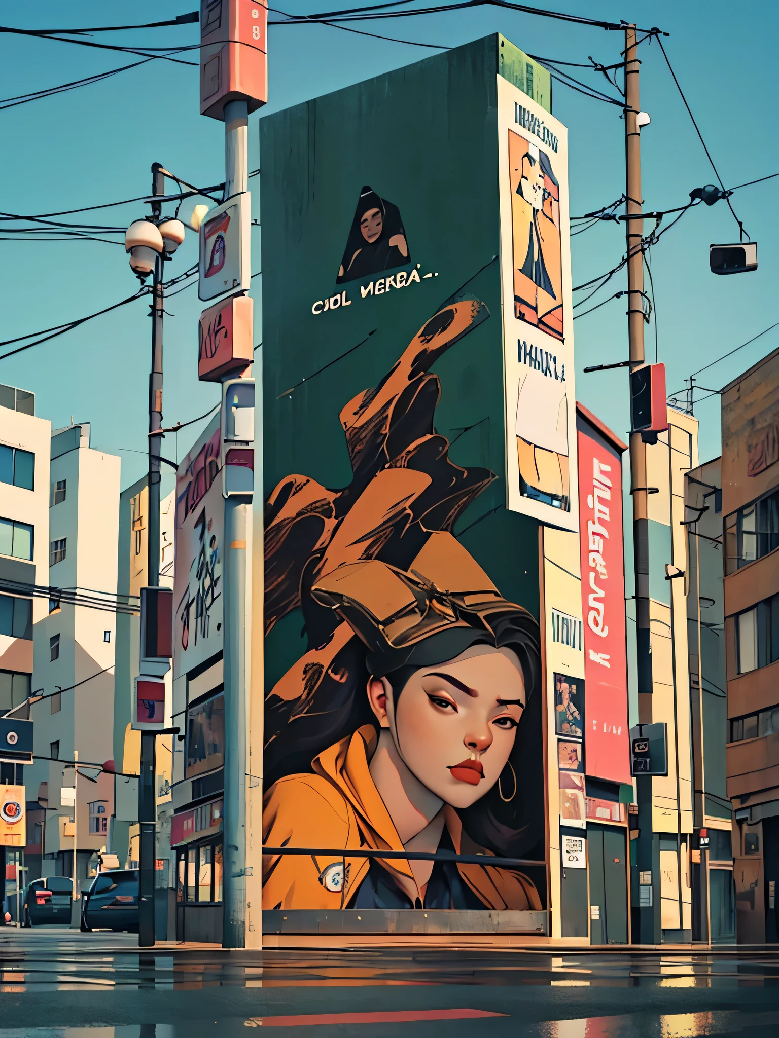 tiro general, ((hermoso joven con paraguas esperando un taxi en una esquina de la ciudad:1.5)), (ciudad, calle a medianoche, viento, Papeles voladores, charcos de agua en las calles, ((cartel con texto, "tienda 24 horas":1.3) ), coches antiguos, streetlight lighting, Lluvia Pesada, dark and cold night: 1.3), obra maestra, Hyper realistic, muy detallado y bien definido, imagen premiada, beautiful photography, CGK: 1.4, 8K