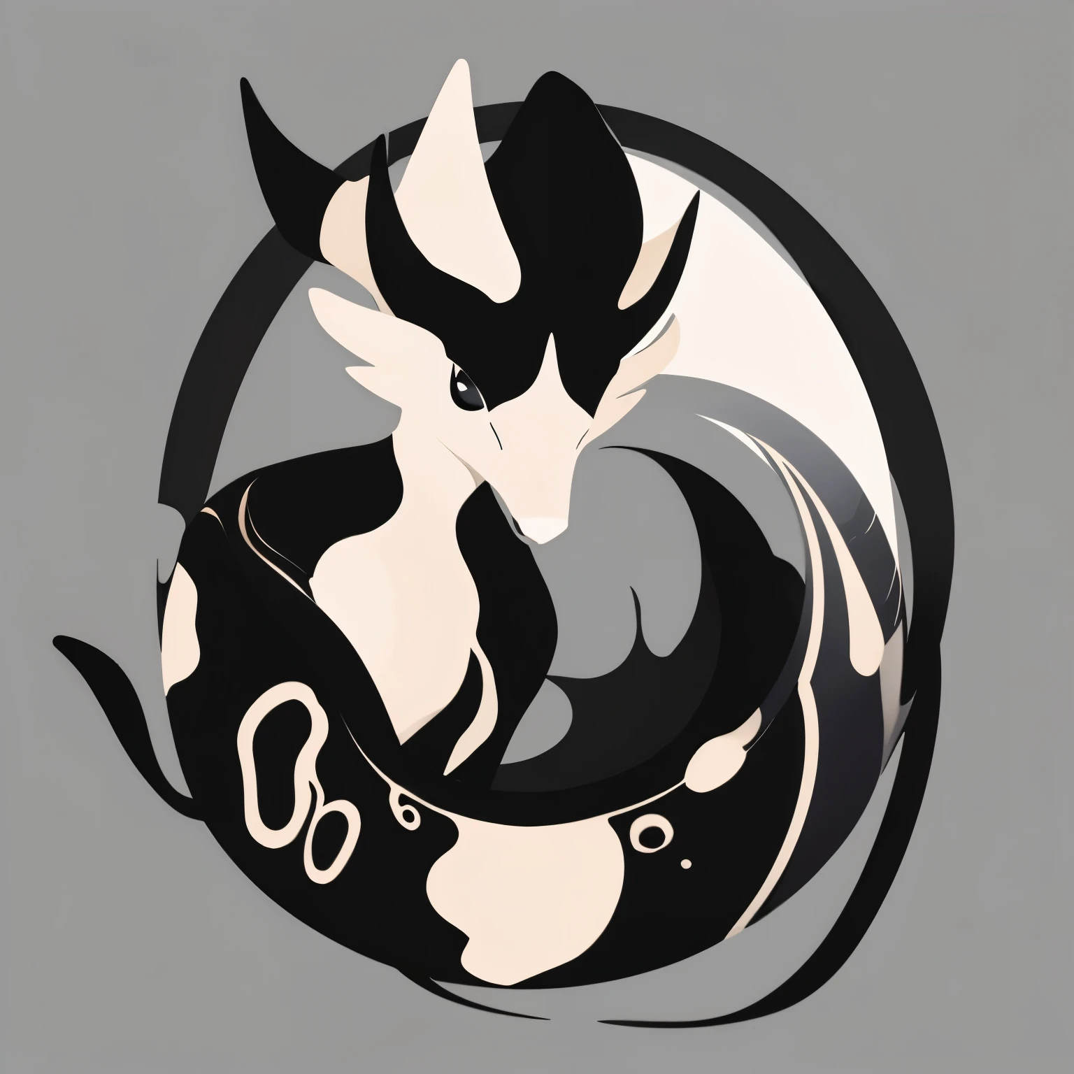 Genera un logotipo simple y elegante que represente la silueta de [una cebra],  using a minimalist approach with clean lines, difuminando la silueta del animal con el fondo, using only color [blanco y negro].  