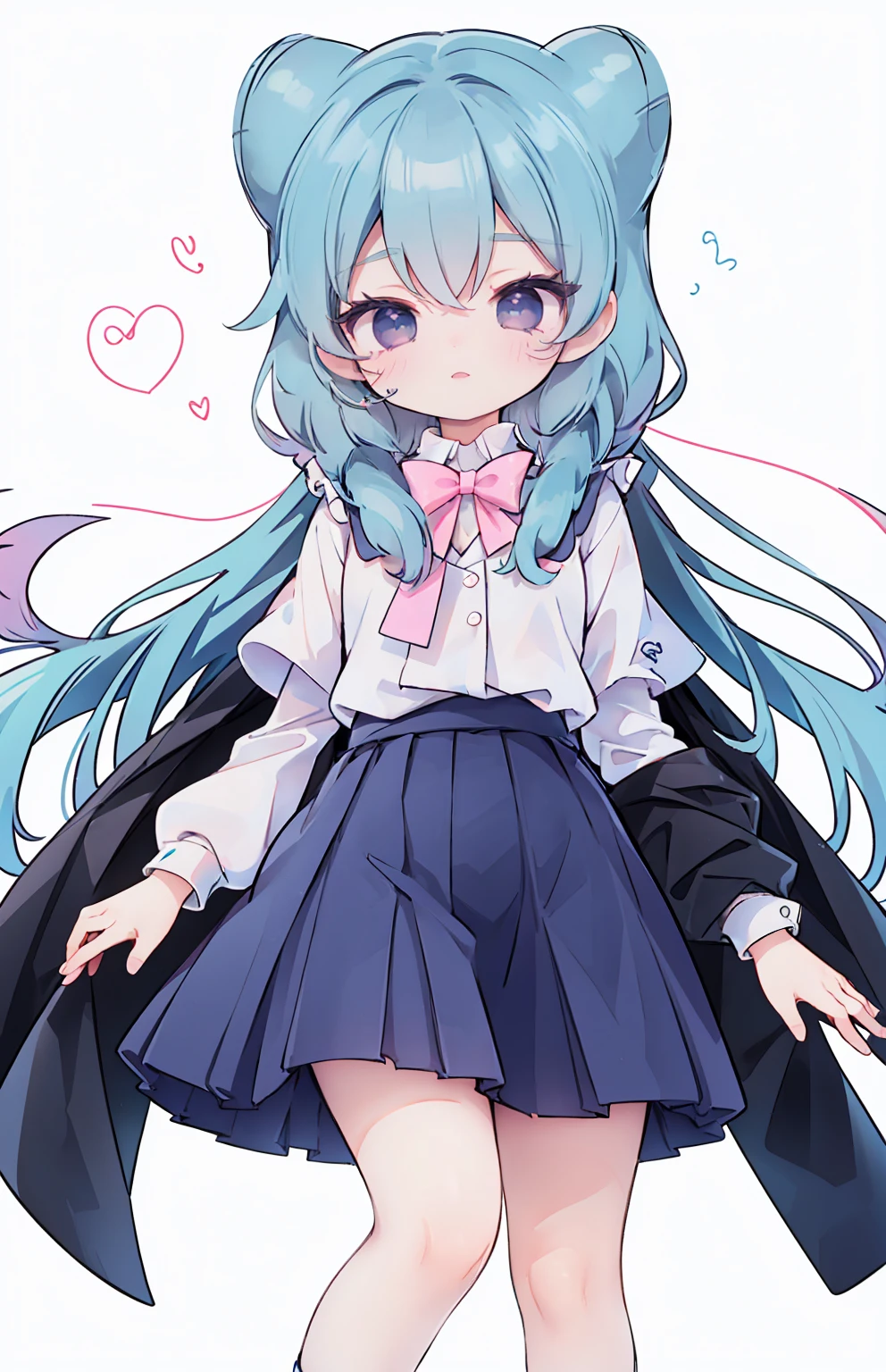 (​masterpiece、top-quality:1.1), 1girll, 1boy, Tattered clothes, Beautiful eyes of iridescent colors,punch , Puffy expression, Rainbow Hair Color, bangss, Ahoge,croptop, thighs thighs thighs thighs,Everyday background