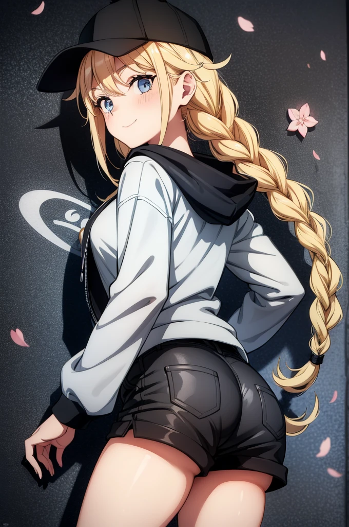 (masterpiece, best quality) detailed, 1character , back，butt， Wearing black tights, silver accessories , zip up , blonde ,elegant,  pointed ears ,bunny girl costume，