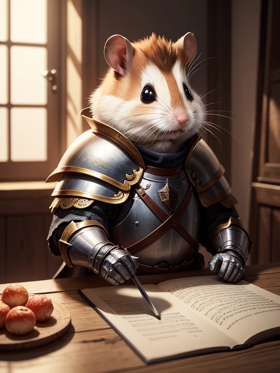 hamster knight, Obra maestra, Mejor calidad, Super detail,4k