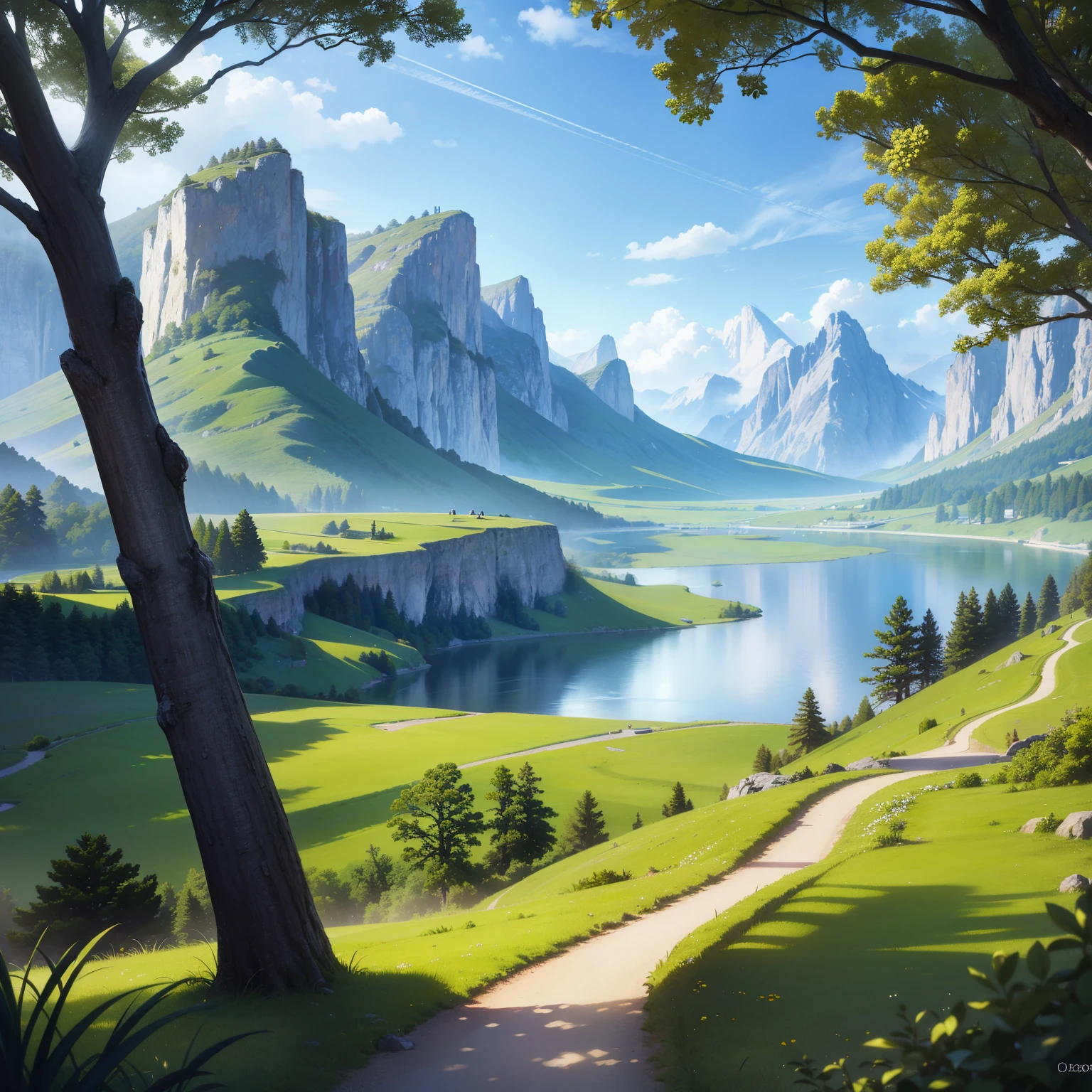 Masterpiece, highres, high Quality, intricately detailed, vast expanse, nature's embrace, Landscapes, serene scenery, idyllic setting, stunning vistas,
Obra maestra, ultra detallada, bellezas paisajes, naturaleza en brillante, extensa perspectiva, armonioso paisaje,
A breathtaking masterpiece of landscapes, filled with high resolution and intricately detailed elements. Observe the expansive, idyllic setting, where nature's embrace reveals itself in serene scenery and stunning vistas. Each tree, mountain, and river comes to life in this high quality landscape,