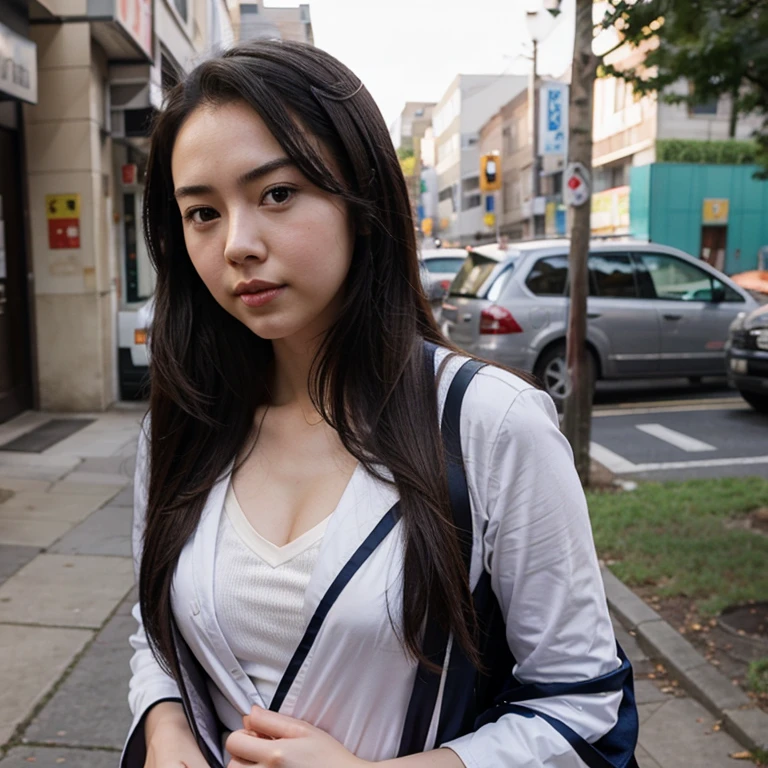Jessica Henwick dressed as an Otaku girl