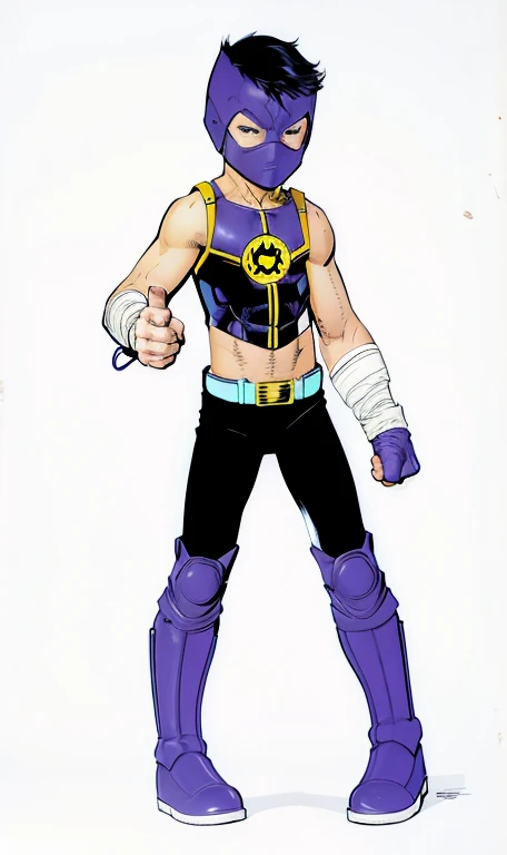 kid hero boy in Jim Lee style