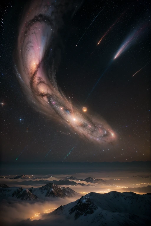 (gigantic,otherworldly,cosmic),[galaxy],[galaxies within galaxies],(best quality,4k,highres:1.2),ultra-detailed,(realistic:1.37),vivid colors,bokeh,concept artists,detailed stars,colorful nebula,ethereal lighting,interstellar beauty,far-reaching galaxies,endless abyss,limitless universe,celestial masterpiece,cosmic voyage,infinite depths,dynamic cosmic structures,outer space exploration,mind-boggling vastness,mythical realms,colorful cosmic tapestry,intergalactic marvel,luminous celestial bodies,brilliant celestial glow,distant spiral arms,star clusters sparkling,interstellar dust clouds,expansive cosmic panorama,cosmic ballet of galaxies,galaxies merging,celestial symphony,awe-inspiring cosmic forces,unfathomable beauty,galactic fusion,stellar birthplaces,celestial harmony,cosmic convergence.