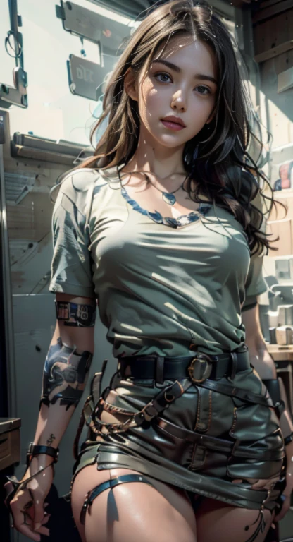 (1girl:1.3), solo, __body-parts__, official art, unified 8k wallpaper, super detailed, beautiful and aesthetic, beautiful, masterpiece, best quality, raw, masterpiece, super fine photo, best quality, super high resolution, photorealistic realism, sunlight, full-body portrait, amazing beauty, dynamic pose, delicate face, vibrant eyes, (from the front), she wears a futuristic Captain America jersey, blue color scheme, (holding a shield), A capital A on chest, very detailed abandoned warehouse background, detailed face, detailed complex busy background, messy, gorgeous, milky white, highly detailed skin, realistic skin details, visible pores, sharp focus, volumetric fog, 8k uhd, DSLR camera, high quality, film grain, fair skin, photo realism, lomography, huge metropolis in future dystopia, seen from below, translucent