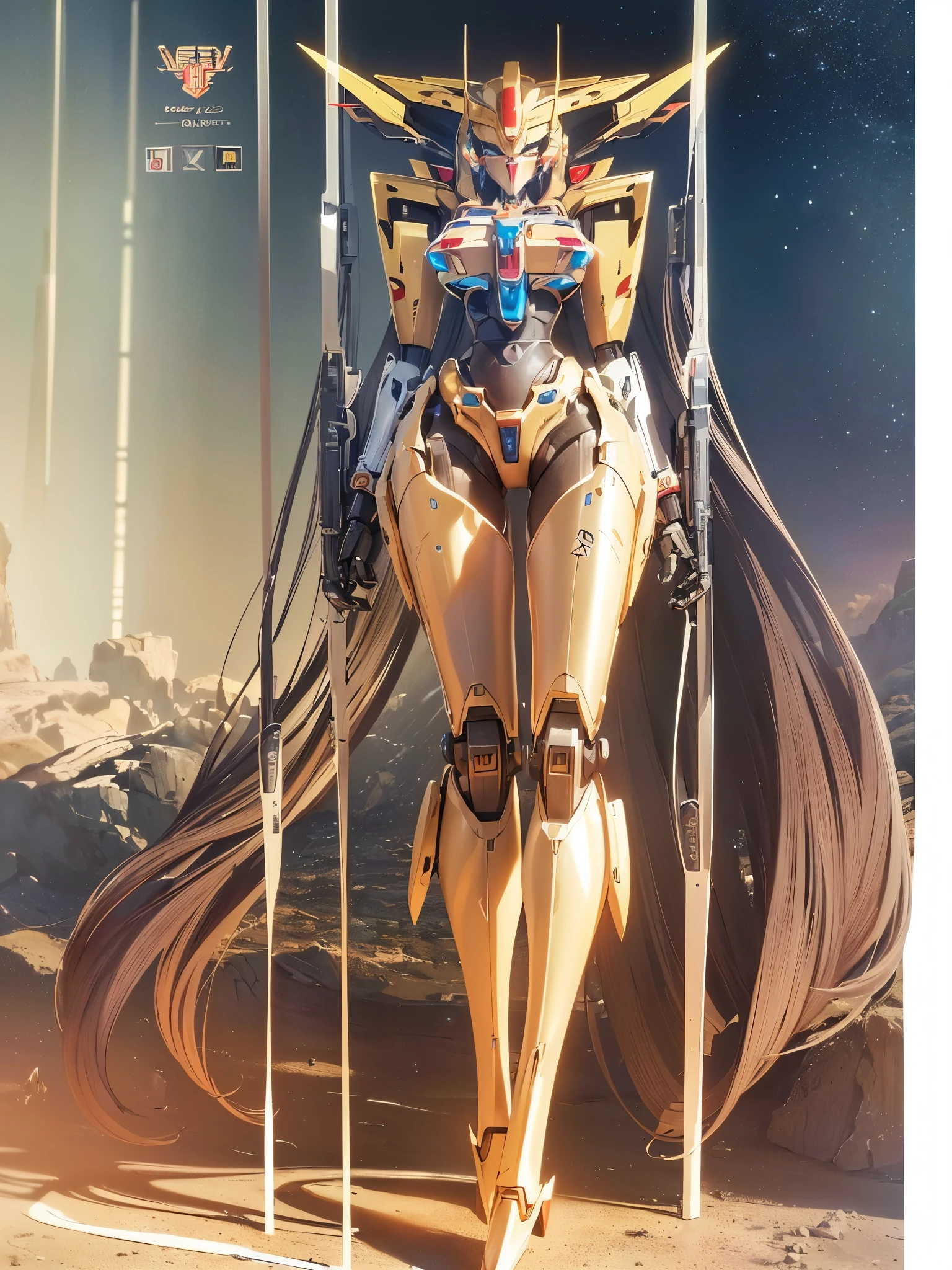 ((highest quality)),(ultra high resolution),(Super detailed),(detailed description),((The best CG)),(A masterpiece),super precision art,amazing drawing art,(Sci-fi art with precise details:1.5), (Mecha girl:1.5),