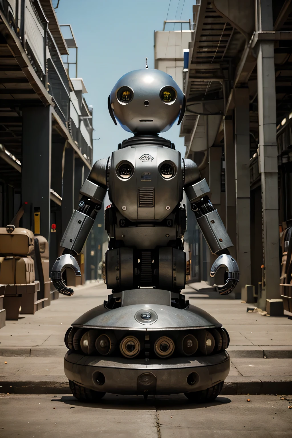 Portada de un libro de un Caracol en una Fabrica de Robots