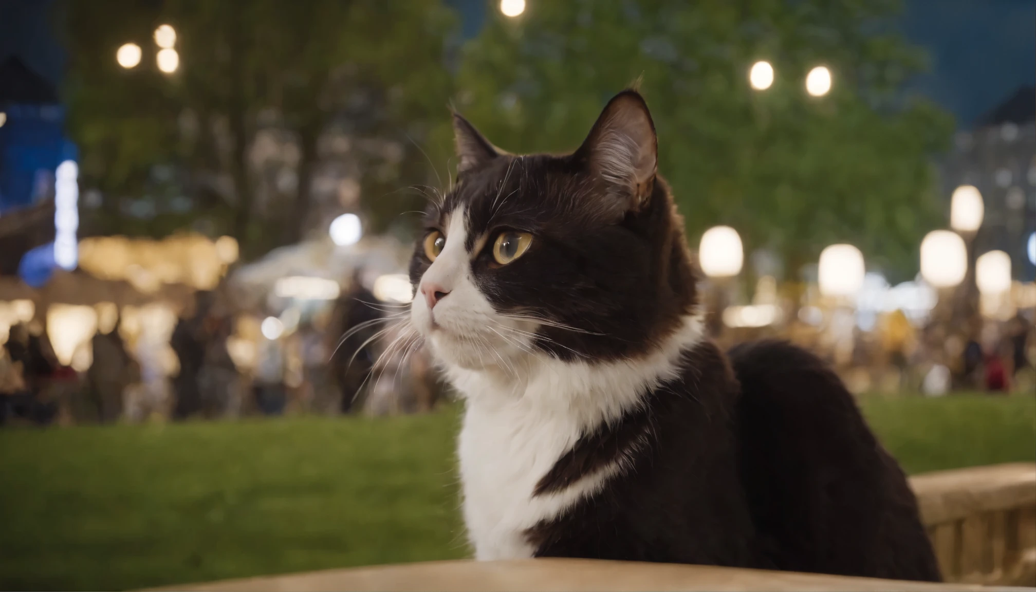 Odori Park, Sapporo, Hokkaido、Cat