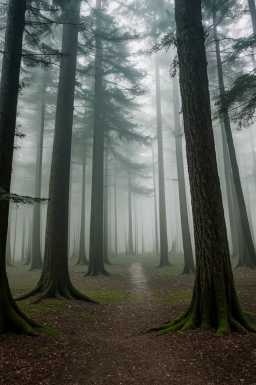 ((highest quality)), ((masterpiece)), (be familiar with), It was foggy, Unlucky, And the strange haunted forest。An ancient and hidden ritual is taking place、A haunted forest with no escape。.fantasy,nostalgic