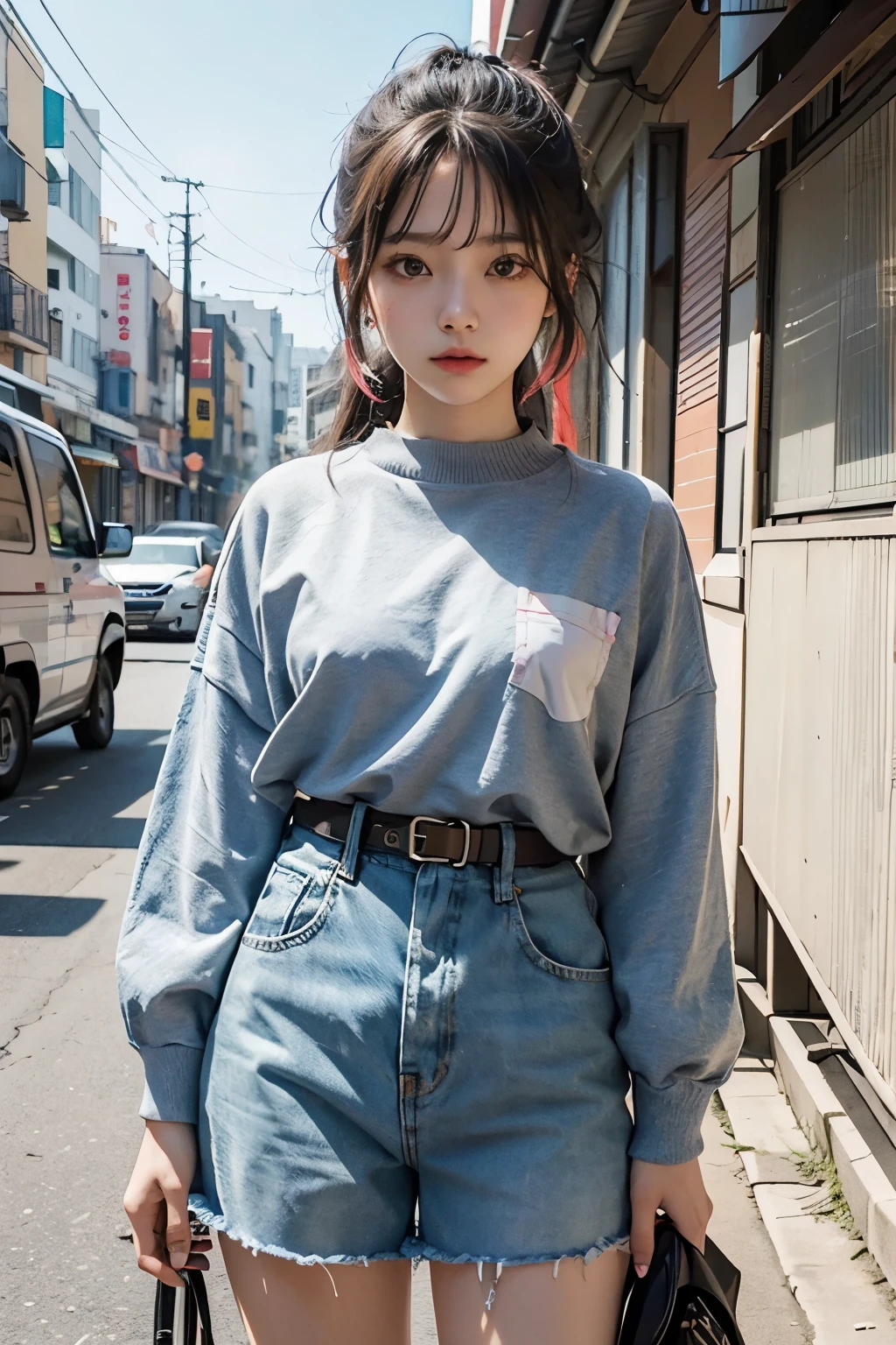 Arape girl wearing multi-colored casual clothes, official artwork, still promotion, official art, Photo shoot, Promotional photos, Aya Takano Color Style, Chiho, Promotional art, promo shot, colorful photos, promo still, Promotional images, Photo shoot, best artist, Portrait of Korean twenties, Random Actions,
