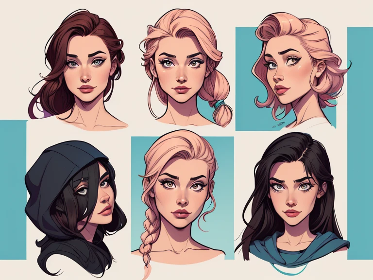Personagem (nua roupas nua pelada sem roupas) imagem de desenho animado de uma mulher jovem .cartoon style illustration, estilo de arte dos desenhos animados,digital illustration style, design de personagens altamente detalhado, arte digital detalhada profissional, floresta Design de personagens de retrato, beautiful digital illustration, retrato de alta qualidade, Arte em quadrinhos, mulher jovem. expression of sexual desire well-aligned braided hair . Roupas leves de primavera