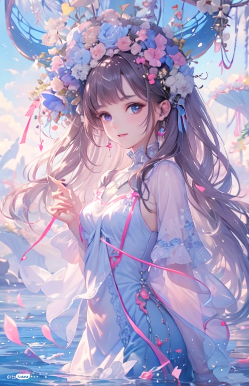 ((highest quality)), ((masterpiece)), (get used to it), perfect face , beautiful girl , jellyfish , in the beautiful sea , in the beautiful sea ,