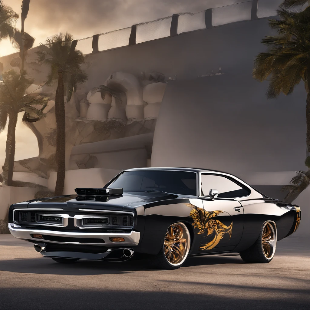 Super exotic Dodge Daytona muscle car lowrider Style Super Bee Edition