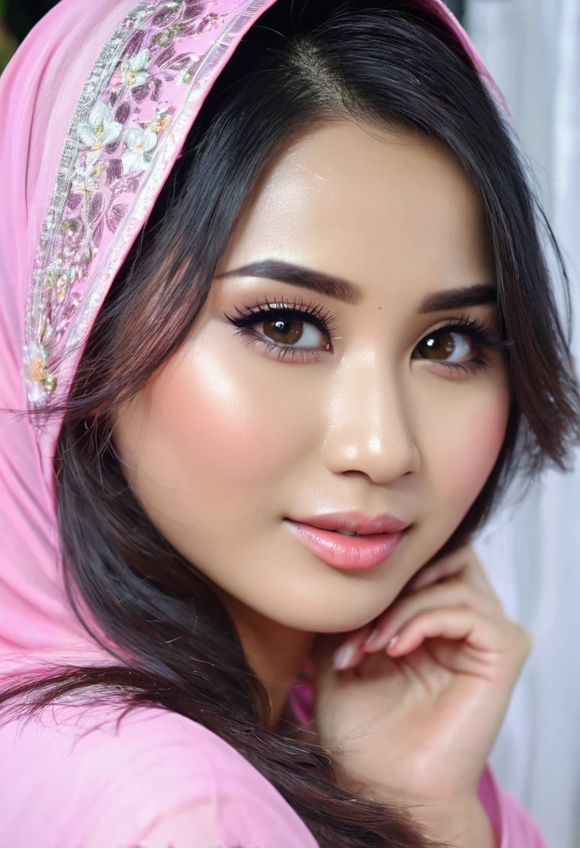 resolusi ultra tinggi, (fotorealistik: 1.4), mata cantik, super cantik, payudara besar, bugil, ekspresi wajah nafsu, senyuman seksi, gaya sempurna, keseimbangan sempurna, kulit putih mulus