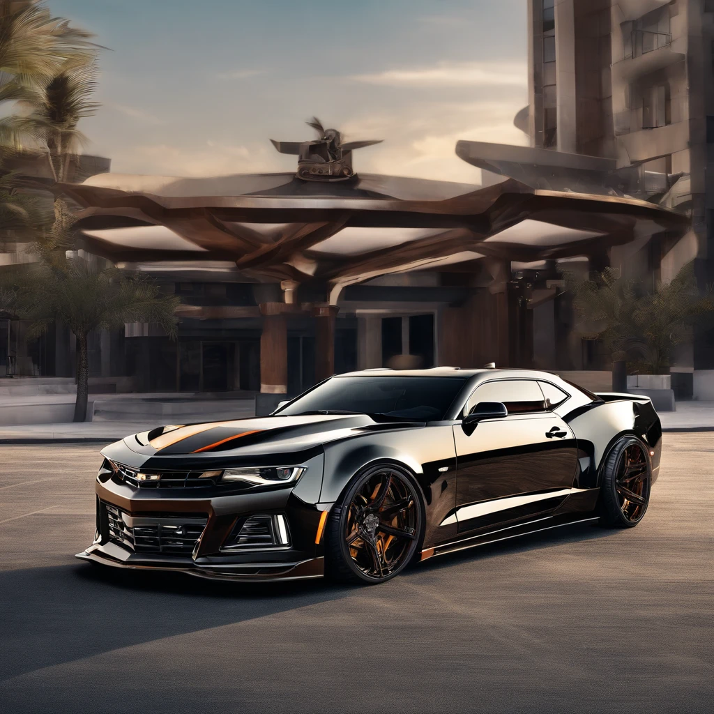 Super exotic Camaro Transformer Edition highly modified lowrider Style