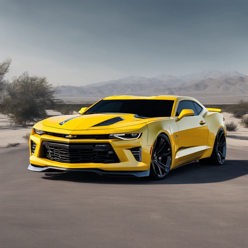 Super exotic Camaro Transformer Edition highly modified lowrider Style