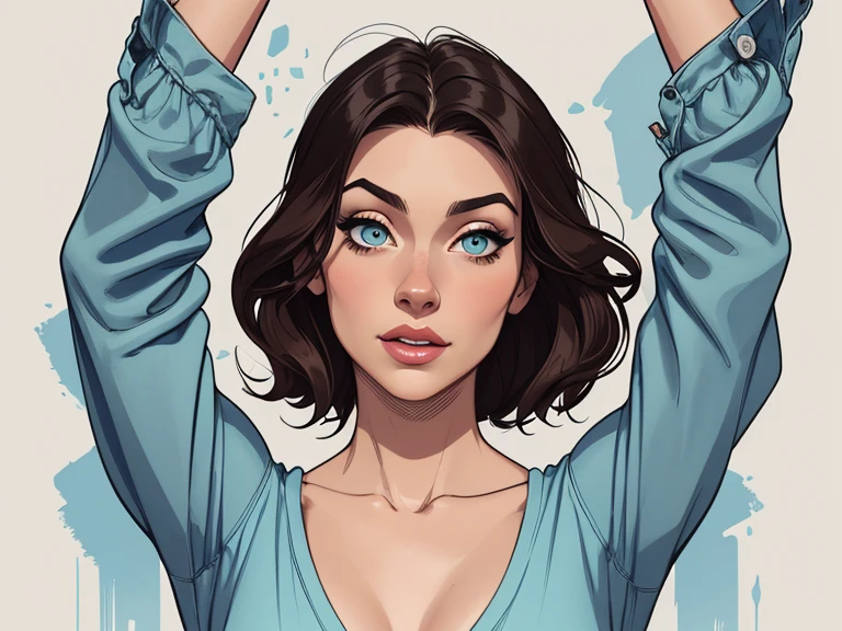 Personagem mulher PinUp dos anos 30 com marcas de guerras Imagem de desenho animado de uma mulher .cartoon style illustration, estilo de arte dos desenhos animados, estilo de arte dos desenhos animados, digital illustration style, design de personagens altamente detalhado, arte digital detalhada coragem, Forest fan art, Design de personagens de retrato, beautiful digital illustration, retrato de alta qualidade, Arte em quadrinhos, mulher jovem cabelo com transas lindas . Beautiful lined eyes Medium large bust and wonderful sexy clothes. image expression of sexual desire from the waist to the head illustration