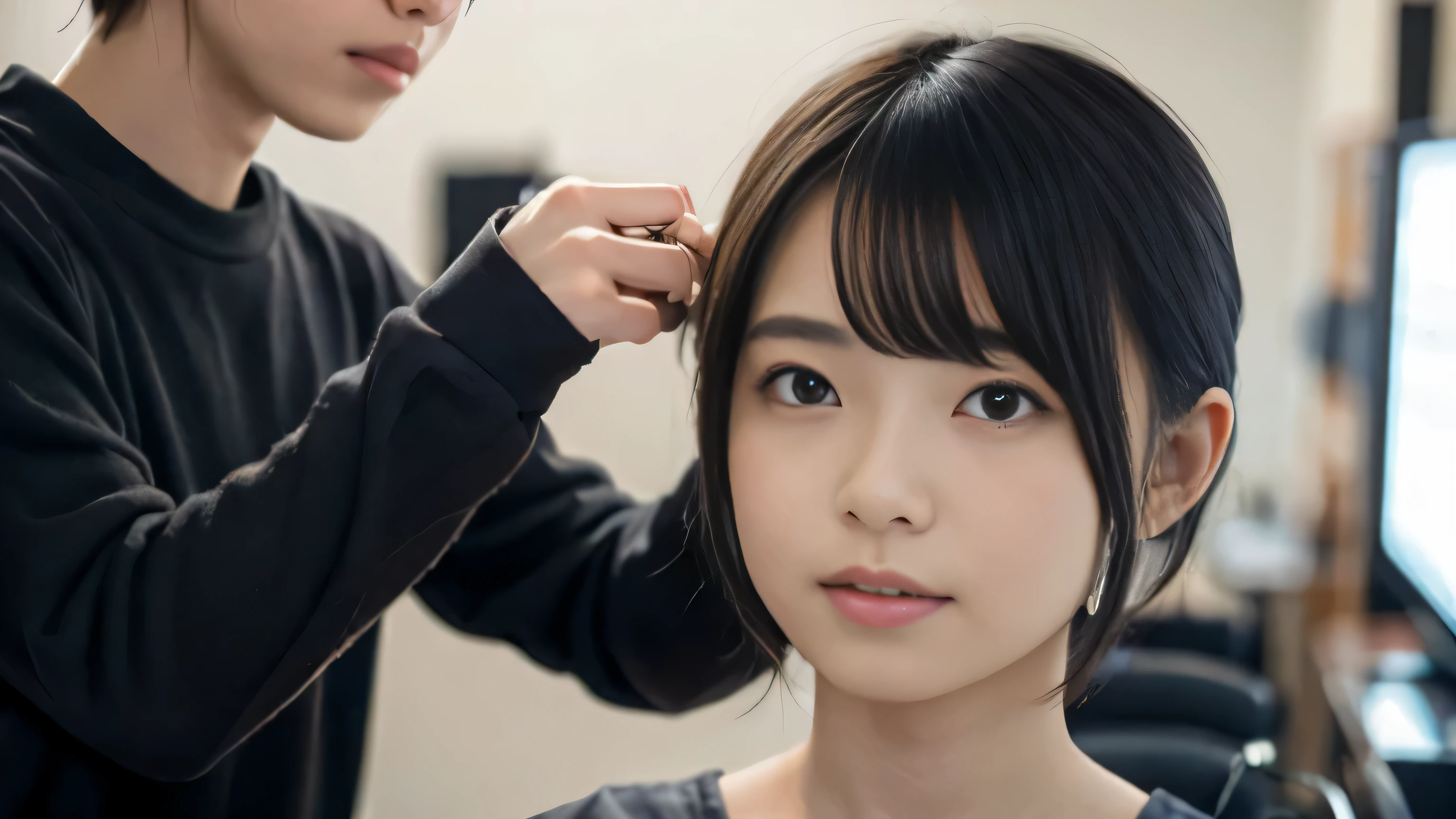 Haircut at the salon