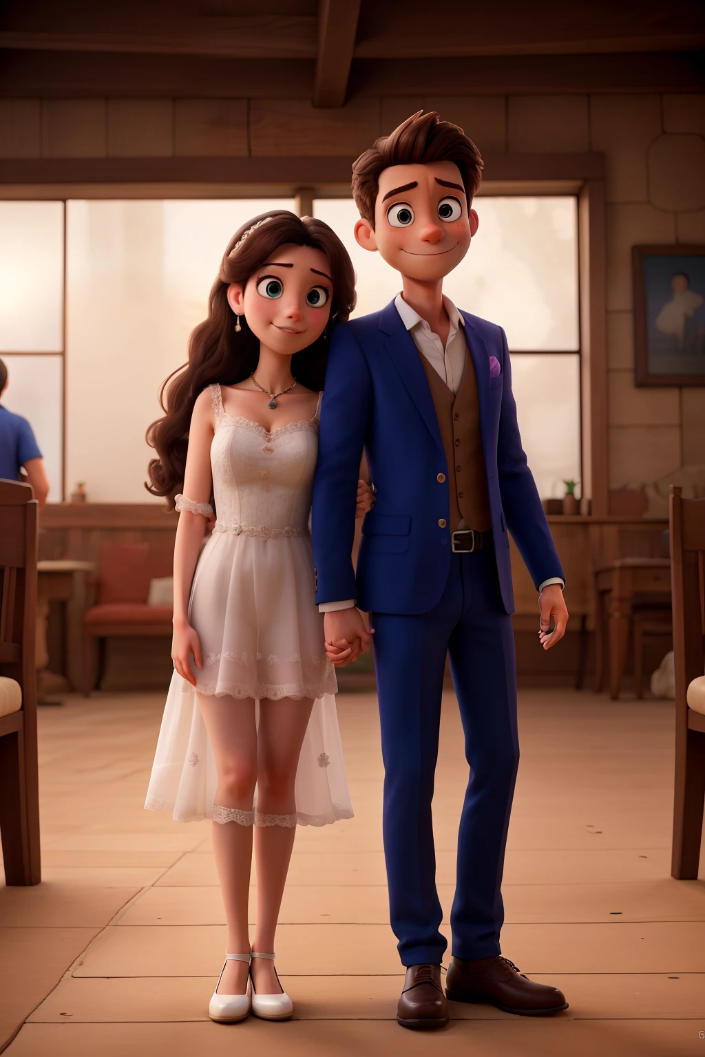 Una pareja enamorada pero separados