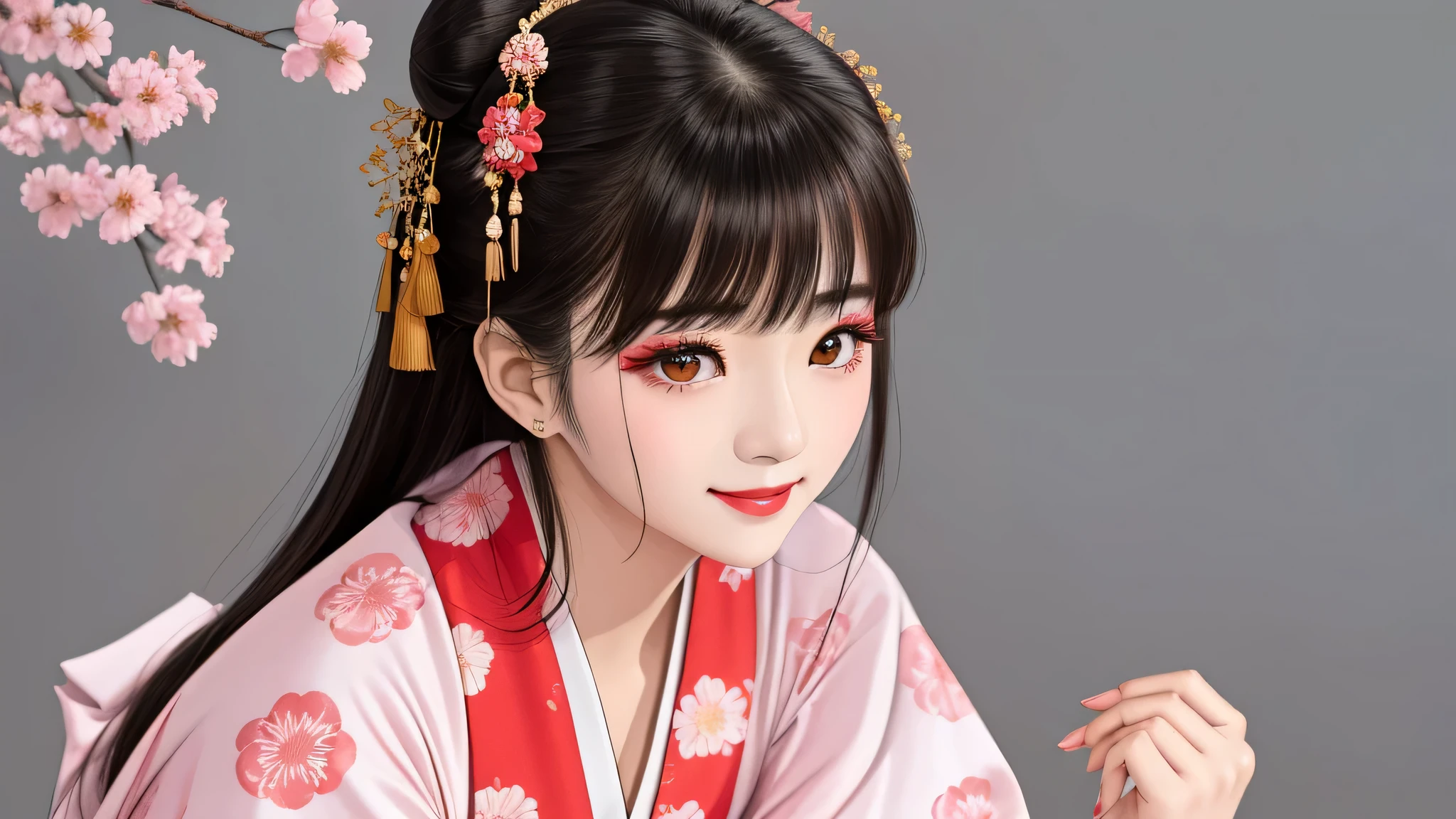 Each has a different expression２People and sisters、(２ girls）、｟Dancing traditional performing arts gracefully)、((big breasts、small face、not exposed))、highest quality、masterpiece、（black hair、Bun Hair）、brown eyes、｟wide angle、Angle from above, from the waist up、Pause on the magazine cover、Each person has a different perspective when looking into the distance｠、(８K high quality、masterpiece、High resolution、Realistic and beautiful light and shadow、(highest quality)、(high resolution)、(very delicate and beautiful)、(beautiful 8k face)、(Close your eyes while smiling、Beautiful eyes)、(Transparent skin)、(soft hair)、(８head and body)、(Japanese-style yukata kimono with red, pink, and orange floral patterns on a white background, mixed with gold powder、Five beautiful Japanese girls wearing yukata)、((tanabata decoration background))、((small face))、(arms up)、thin and small nose、（red lipstick）、（make cheeks red）、（Glossy skin）、((Ink painting style))、extremely thin eyebrows、Overall super high quality、（She wears maiko-style makeup）、Whitening、long and beautiful eyelashes、Glossy skin、（red cheeks）,straight nose、masterpiece、highest quality、whole body、 eyebrows visible through hair、Bun Hair、grin、gal、Kogal、Viewer&#39;s perspective、Plaid、Fashionable、woman、fine、Pause、
Waiting to start 
