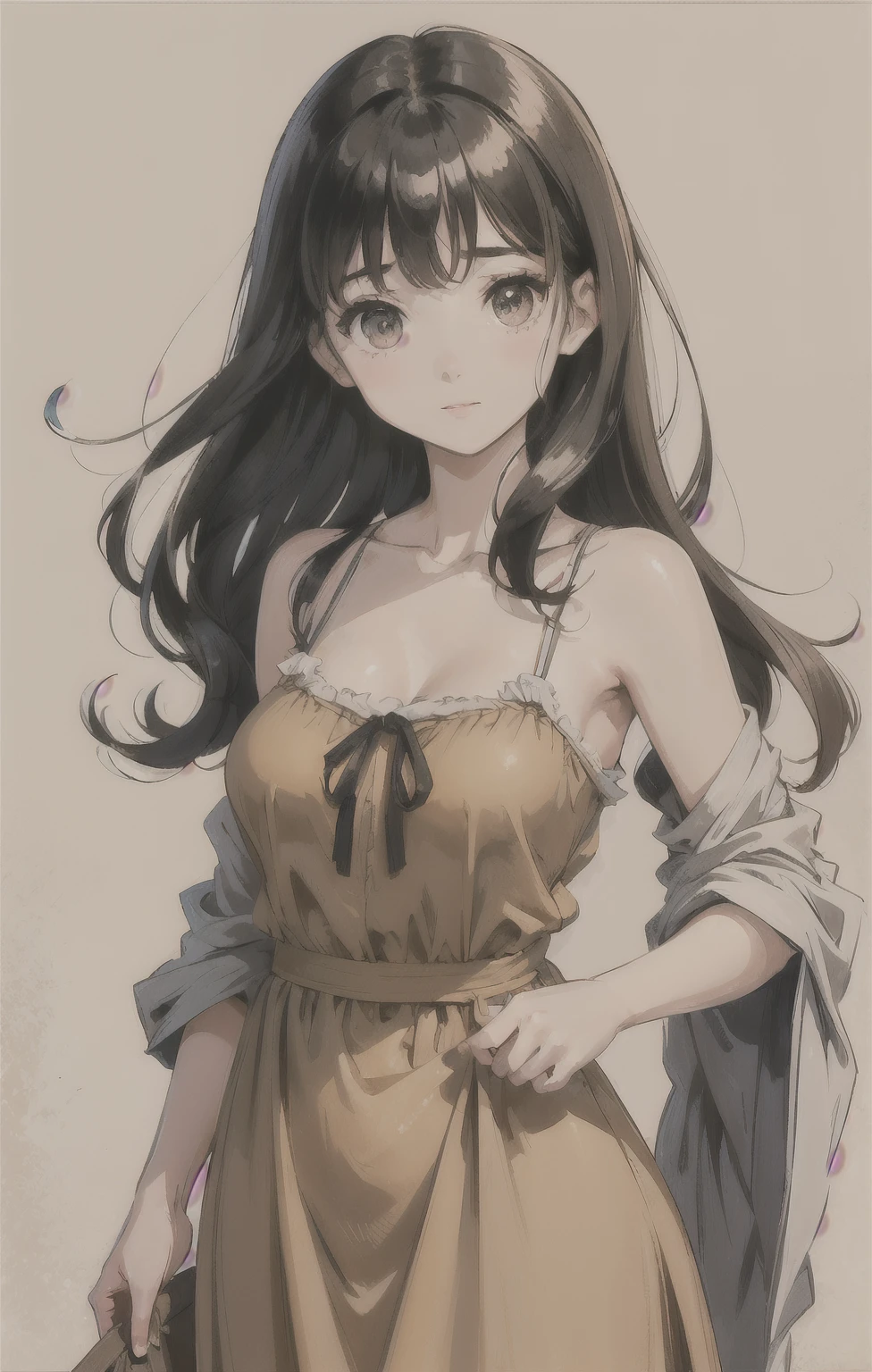(((masterpiece, best quality, ultra highres, 1 girl, solo, no background))), super detailed skin and face and eyes and finger, beautiful japanese woman, small breasts:1.5, skinny, light brown hair, white background, very short hair, (an illustration of girl), Knee shot, Generate with illustrations, Various expressions, Various poses, Various Costumes, Please draw the entire character within the frame, ensuring that the head, arms, and legs are not cut off. The background should be simple, with the character positioned centrally,