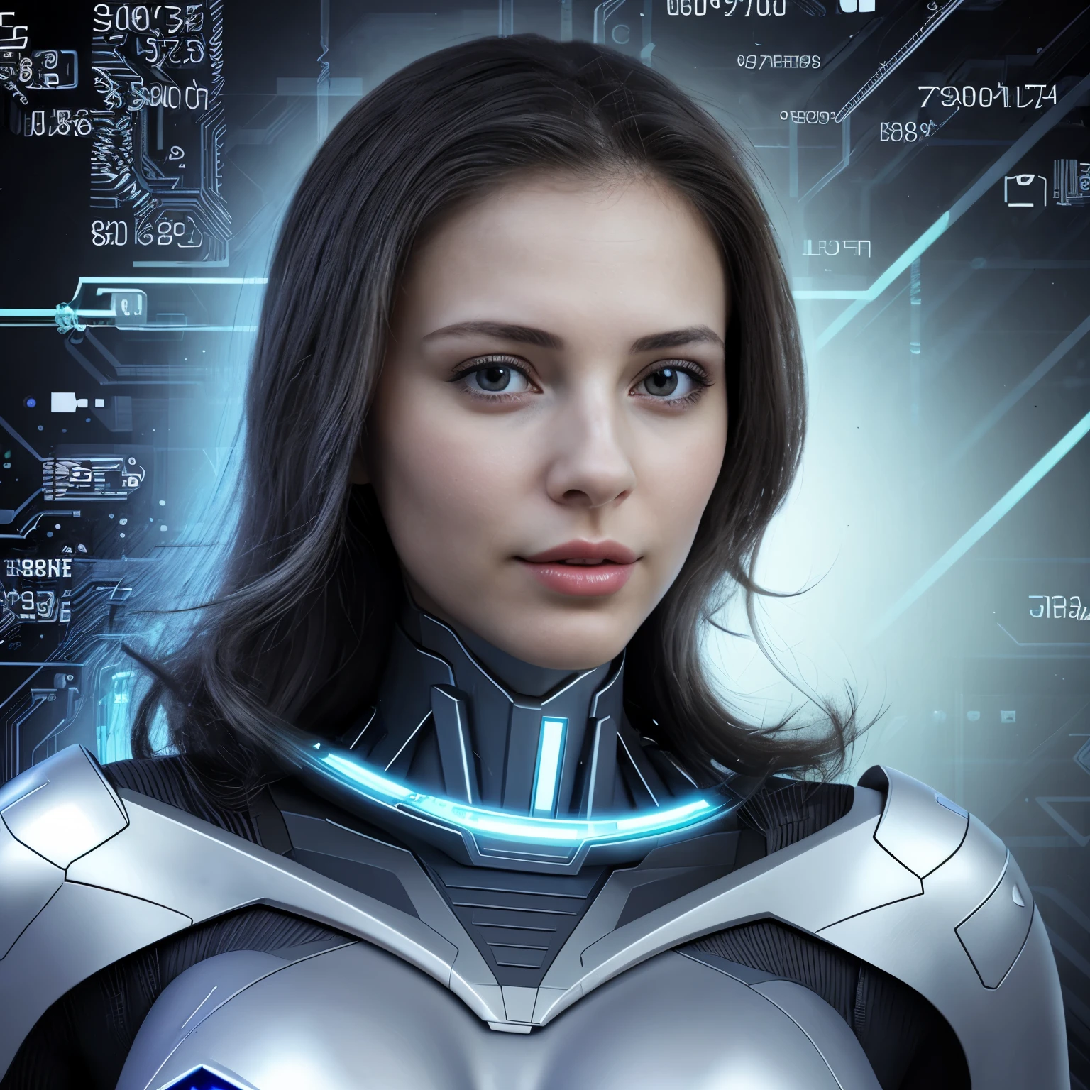 Technological woman 