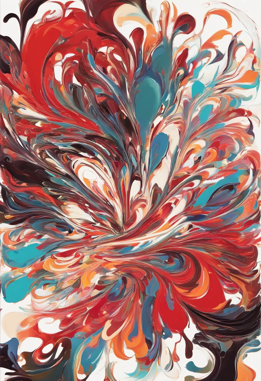 Dibuja una pintura abstracta de una sola flor.., dalia roja oscura、usar pintura acrilica、Abstract artist known for his unique use of acrylic pouring., pinceladas reales,Aesthetic composition,Estilo minimalista, poderoso, pinceladas anchas、passionate anger or passion、Crea obras de arte cautivadoras que capturen la esencia de la ira.、 El esquema de color principal de la obra es、、、、、、、Consta de intensos tonos rojos y negros., Add moist compacted sand、Enhance the texture and tactile elements of your artwork.。, Mientras miras esta imagen, fuera、Interaction of color and texture.、plunge into an atmosphere of anger。.....、guiado por sentimientos de ira