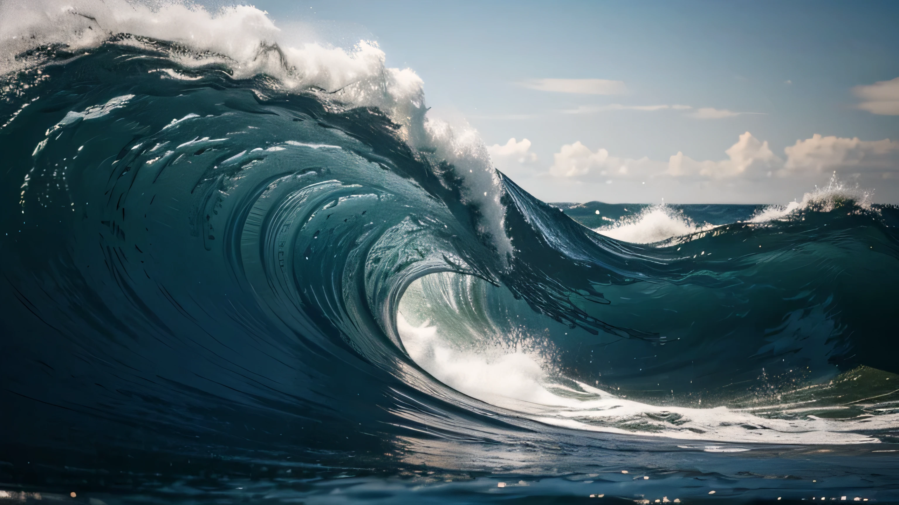 Abstract waves, masterpiece, award winning
