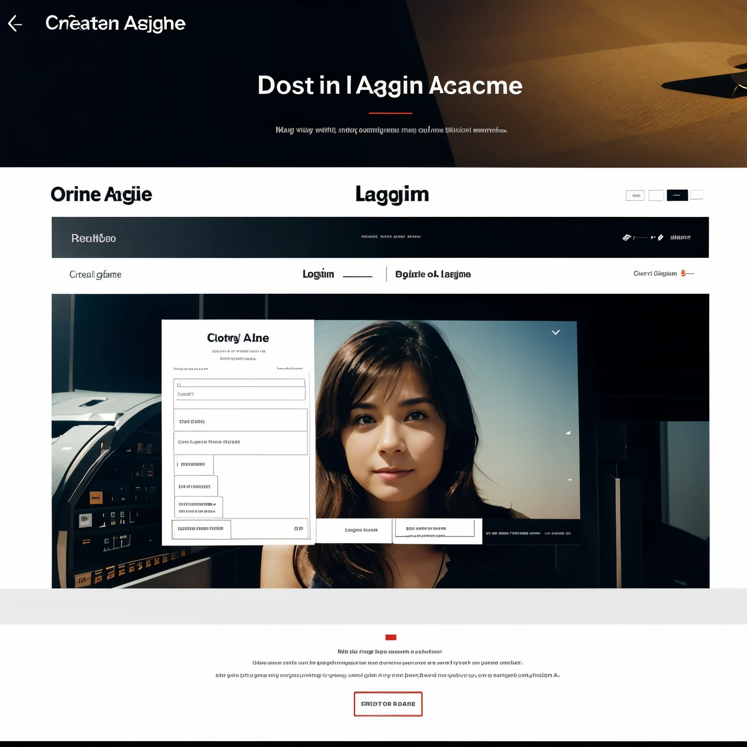 Create one login page