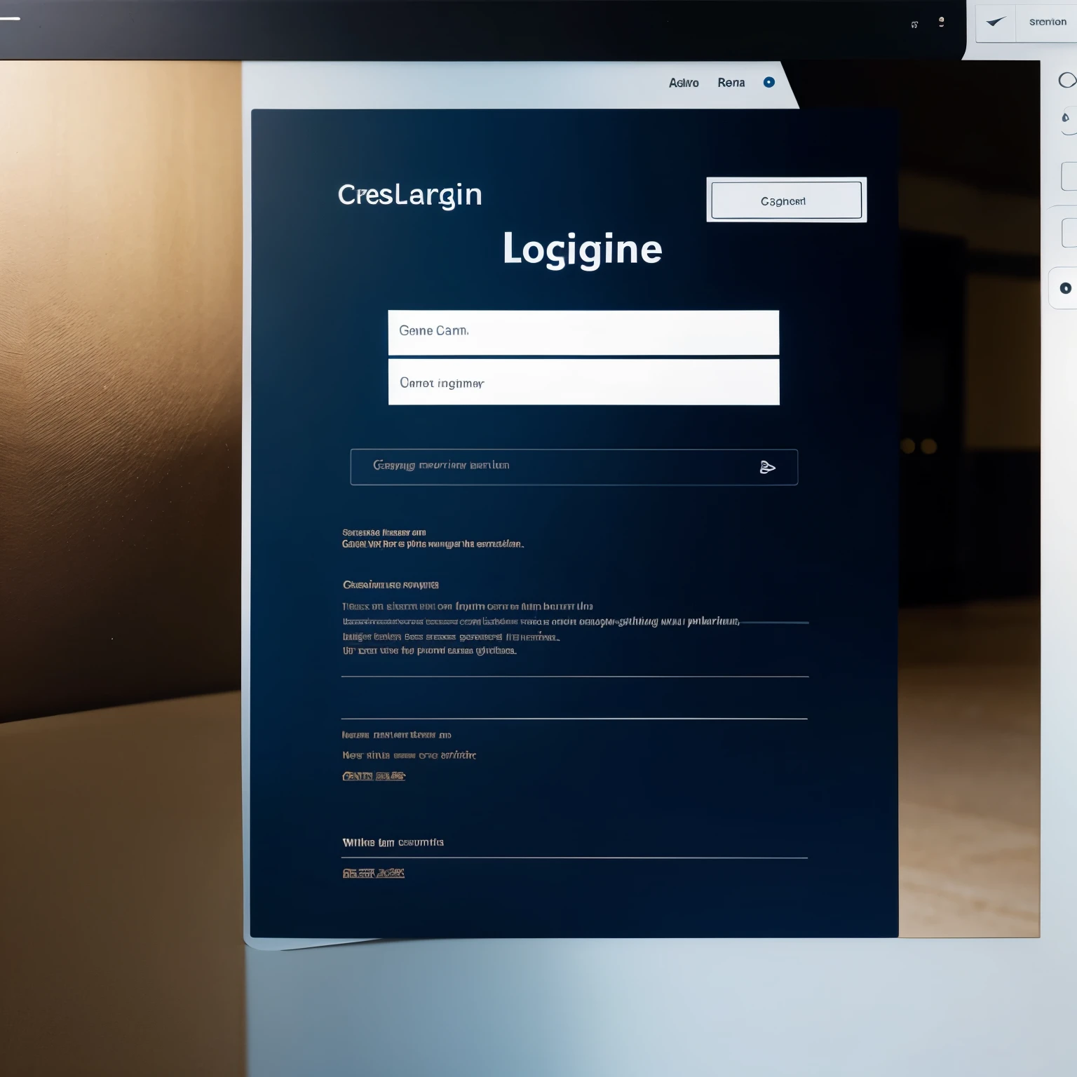 Create one login page