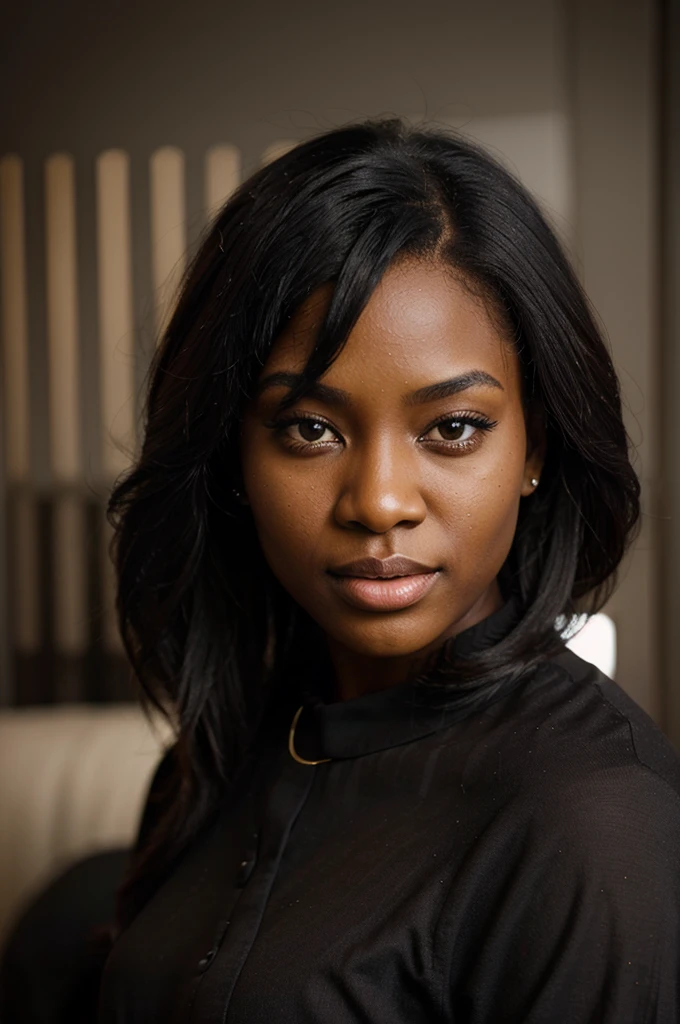 gorgeous ebony woman, aged 26, LinkedIn business photo headshot