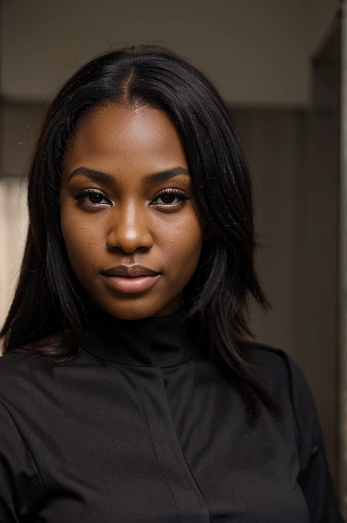 gorgeous ebony woman, aged 26, LinkedIn business photo headshot