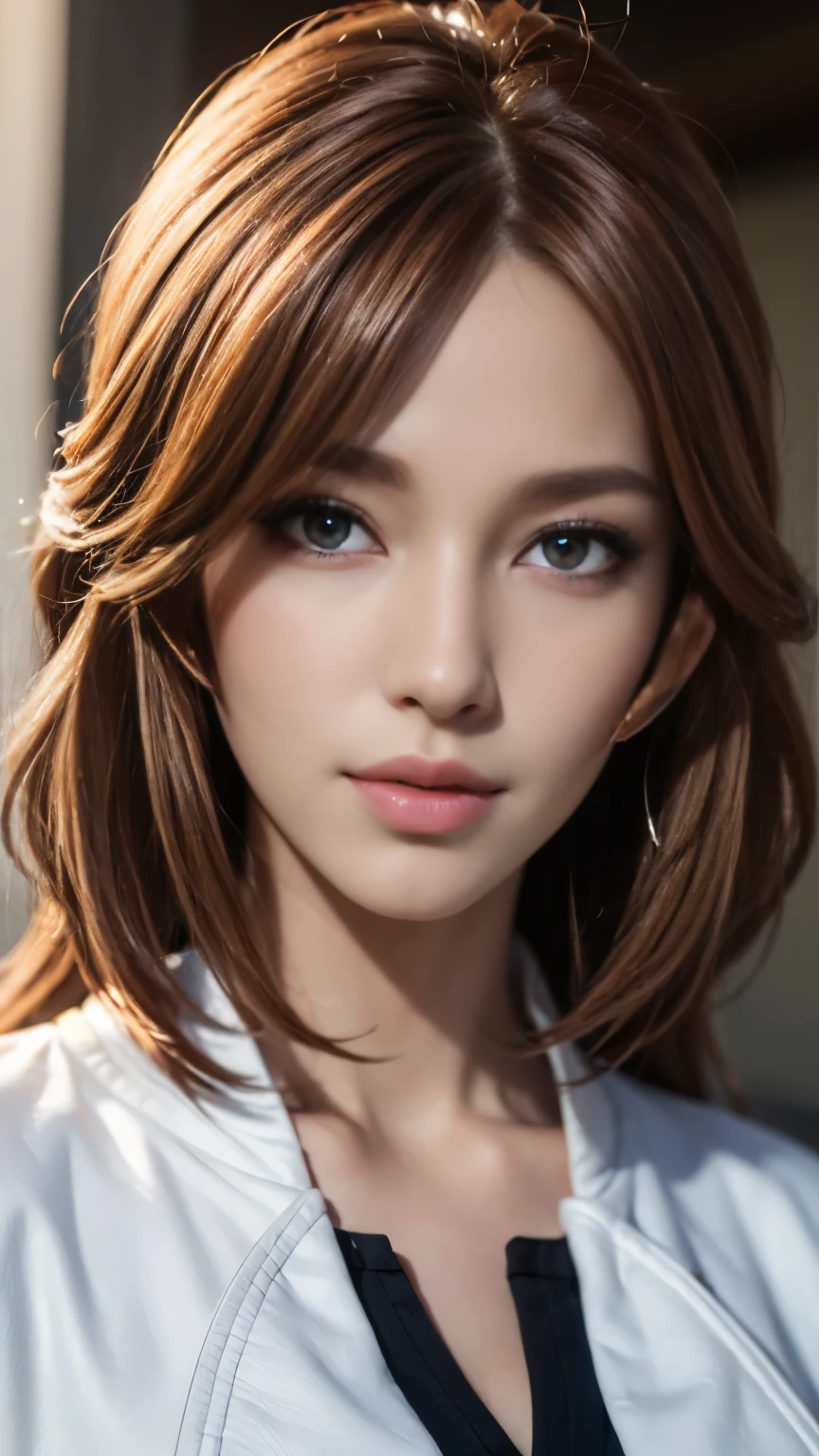 (masterpiece:1.2), super detailed, 超High resolution, (realistic, photo realistic:1.37), High-definition RAW color photos, professional photos, very delicate and beautiful, very detailed, finely, huge file size, very detailed beautiful girl, very detailed face, very detailed eyes, very detailed skin, very detailed nose, very detailed mouth, perfect anatomy, very detailed背景, (highest quality,4k,8K,High resolution,masterpiece:1.2),Super detailed,(realistic,photorealistic,photo-realistic:1.37),full body portrait,1 girl, perfect hourglass illustration, Exquisite Function, mysterious eyes, White leather jacket, Black leather wear,red glasses， shy, blonde long hair, looking at the audience, big breasts, written boundary depth, High-definition images、thin waist