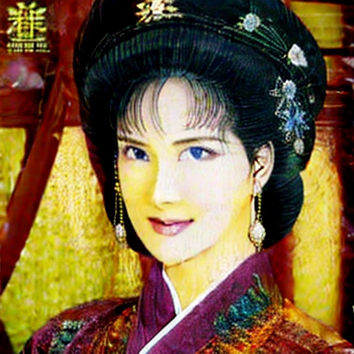 NSFW,perfect face,Suikoden,Lady Lin,Large areola、full nude、full body、dark pubic hair、Cloudy semen overflows from the female genitals、Pubic hair of the same color as the hair、messy hair、Traditional Chinese House