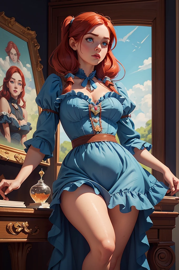 ((Best quality)), ((Masterpiece)), (detailed), Young woman, in hollow growth