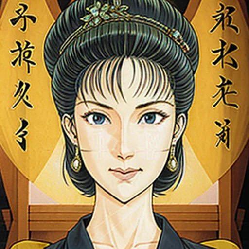 NSFW,perfect face,Suikoden,Lady Lin,Large ??????、full nude、full body、dark pubic hair、Cloudy ????? overflows from the female genitals、Pubic hair of the same color as the hair、messy hair、Traditional Chinese House