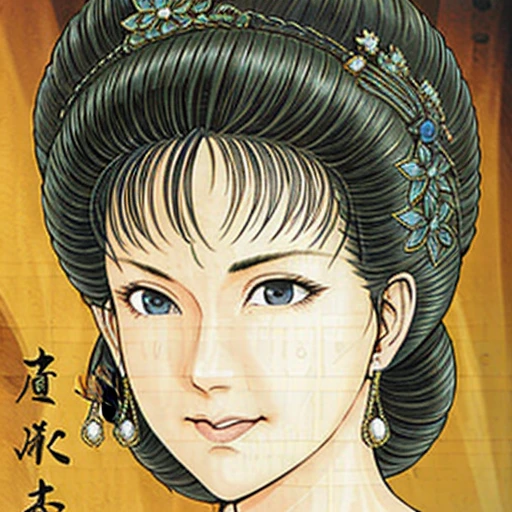 NSFW,perfect face,Suikoden,Lady Lin,Large areola、full nude、full body、dark pubic hair、Cloudy semen overflows from the female genitals、Pubic hair of the same color as the hair、messy hair、Traditional Chinese House
