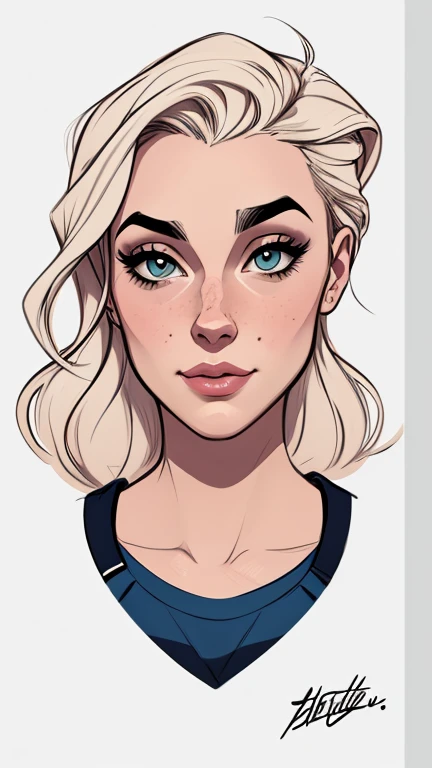 estilo de desenho animado:1.2), mulher brasileira draw ART Artline fundo branco mulher Imagem de desenho animado de uma mulher , roupas sensuais , garota super valente destemida , cartoon style illustration, estilo de arte dos desenhos animados, estilo de arte dos desenhos animados, digital illustration style, design de personagens altamente detalhado, arte digital detalhada fofa, City fan art, design de personagem retrato, beautiful digital illustration, retrato de alta qualidade, arte em quadrinhos, retrato do design do personagem, white background Busty without clothes and medium breasts cartoon style female character dressed in Fallout 4 uniform