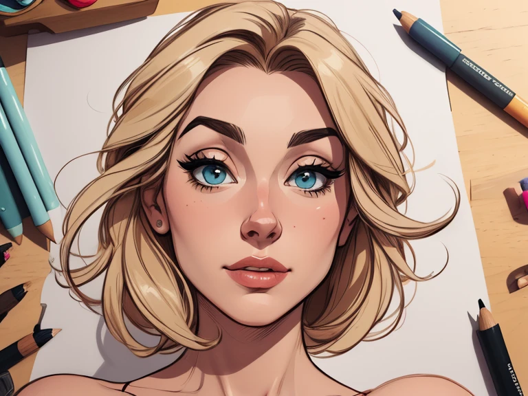 estilo de desenho animado:1.2), mulher brasileira draw ART Artline fundo branco mulher Imagem de desenho animado de uma mulher , roupas sensuais , garota super valente destemida , cartoon style illustration, estilo de arte dos desenhos animados, estilo de arte dos desenhos animados, digital illustration style, design de personagens altamente detalhado, arte digital detalhada fofa, City fan art, design de personagem retrato, beautiful digital illustration, retrato de alta qualidade, arte em quadrinhos, retrato do design do personagem, white background Busty without clothes and medium breasts female character cartoon style dressed in Fallout 4 uniform
