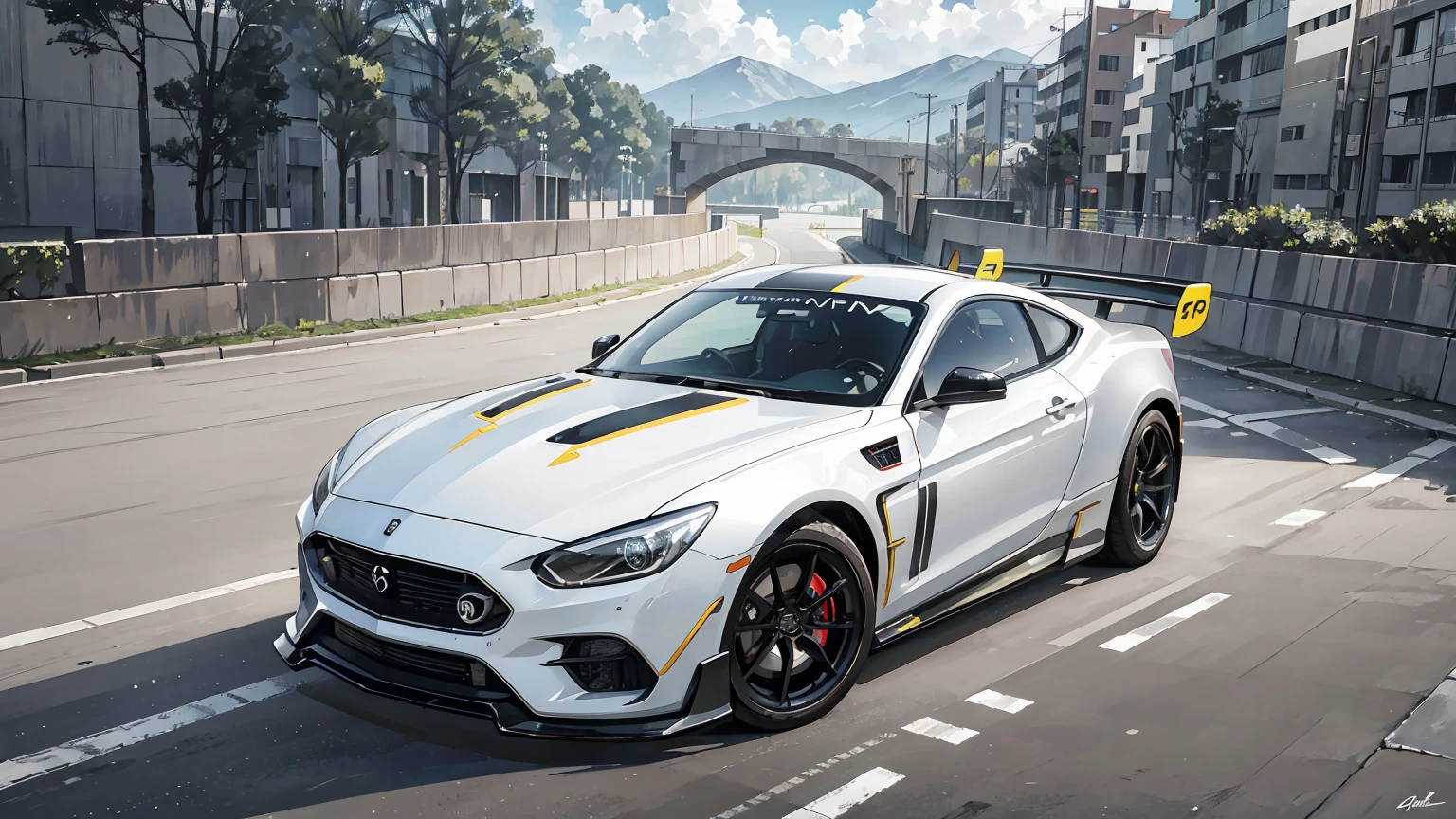 conceito:GT machineのレース風景.
qualidade:(最高quality, 4K, high resolution, obra de arte:1.2), super detalhado, (real, Fotorrealista:1.37), High qualidade artwork.
Lighting:cores brilhantes, Bokeh, Dynamic Configuration, a powerful sensation of movement, reflexo de lente, The overall dramatic atmosphere of the scene, moving representation.
Subject information:projeto detalhado do carro, GT machine, fierce competition, velocidade e adrenalina, atmosfera de corrida profissional,
Outros detalhes:dynamic angle, Os espectadores comemoram, Rondo potente do motor, acabamento em pintura brilhante, smooth aerodynamic shape, tire marks on the truck, Racing tactics that require concentration, dramatic sky, energetic atmosphere, The perfect balance between chaos and precision, racing thrill, Dynamic Configuration, a powerful sensation of movement, Sabor Bokeh em segundo plano, 500㎜, f/4.0, photoshoot.