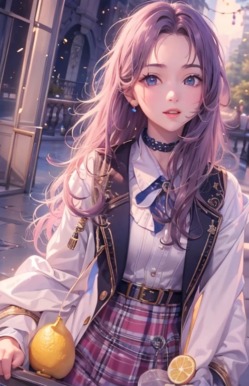 ((highest quality)), ((masterpiece)), (get used to it), perfect face , beautiful girl , lemon ,
