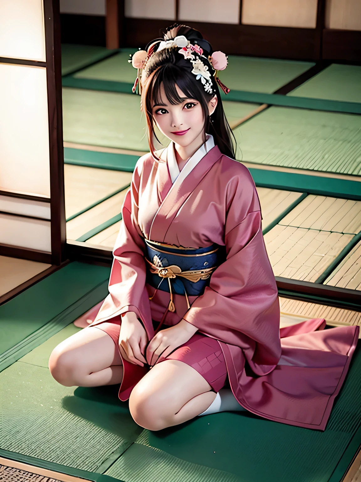 face and thigh),
1girl, (picture of a person wearing a modern hanfu),
"with a fusion of traditional Chinese elements and contemporary fashion", (Hanfu costume),
(Hanfu dress),
in pastel colors,
made of silk and lace, large breasts, mole, blurry background