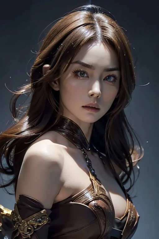 Rough Craft'S Worldから来た女性のエイリアン, highly detailed artistic photography, midnight aura, night sky, Detailed gorgeous face, dream-like, Shine, with backlight, Glamour, Sparkling, (very detailed face and eyes:1.2), (High resolutionの光る赤い目:1.4), perfect anatomy, (A beautiful, toned body:1.5), (moisturized skin:1.2), no makeup, (bear:1.1),(thick eyebrows:1.2), long canines. Smooth, extRa High resolution, 8K, unreal engine 5, Ultra-sharp focus, Art by Alberto Seveso, germ of art, Barbaric, SF, Complex芸術作品の傑作, evil, Matte Movie Poster with Image, golden ratio, Trending on CGsociety, Complex, wonderful, ArtStation Trends, author: germ of art, H. R. Giger and Beksinski, very detailed, Rough Craft'S World, cthulhu, vibration, Draw a movie character, Ultra high quality model, cinematic quality, Detail up, (Complex details:1.2), High resolution, High resolution, draw faithfully, (thick eyebrows:1.2), (Big scarlet eyes:1.3)