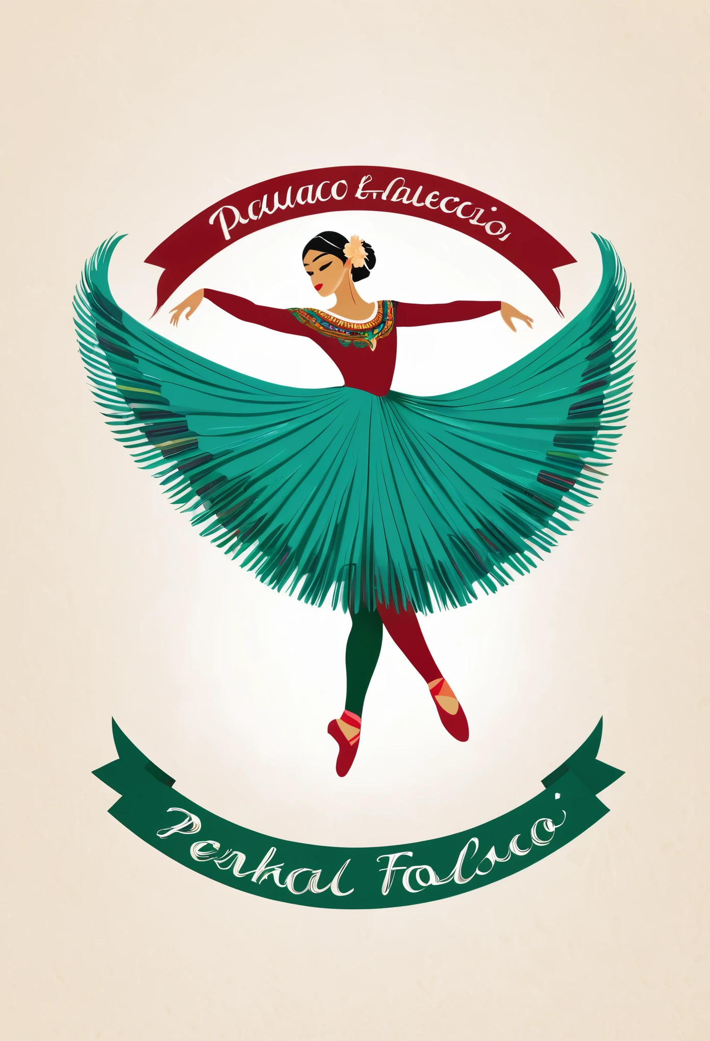 Un logotipo que lleve un penacho de quetzal un macehualmej/Nahua como un atractivo visual, and that has included or part but in the center the name of ballet folklorico acolmiztli in capital letters and with cursive typography, trata de incluir todo