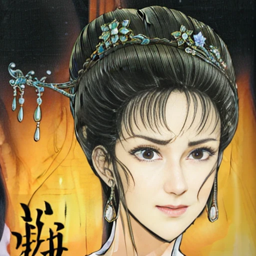 NSFW、perfect face、Lady Lin、Suikoden、nude、big 、フルnude、full body、big areola、Pubic hair of the same color as the hair、messy hair、sweating、after being raped、Are crying、scared face、
