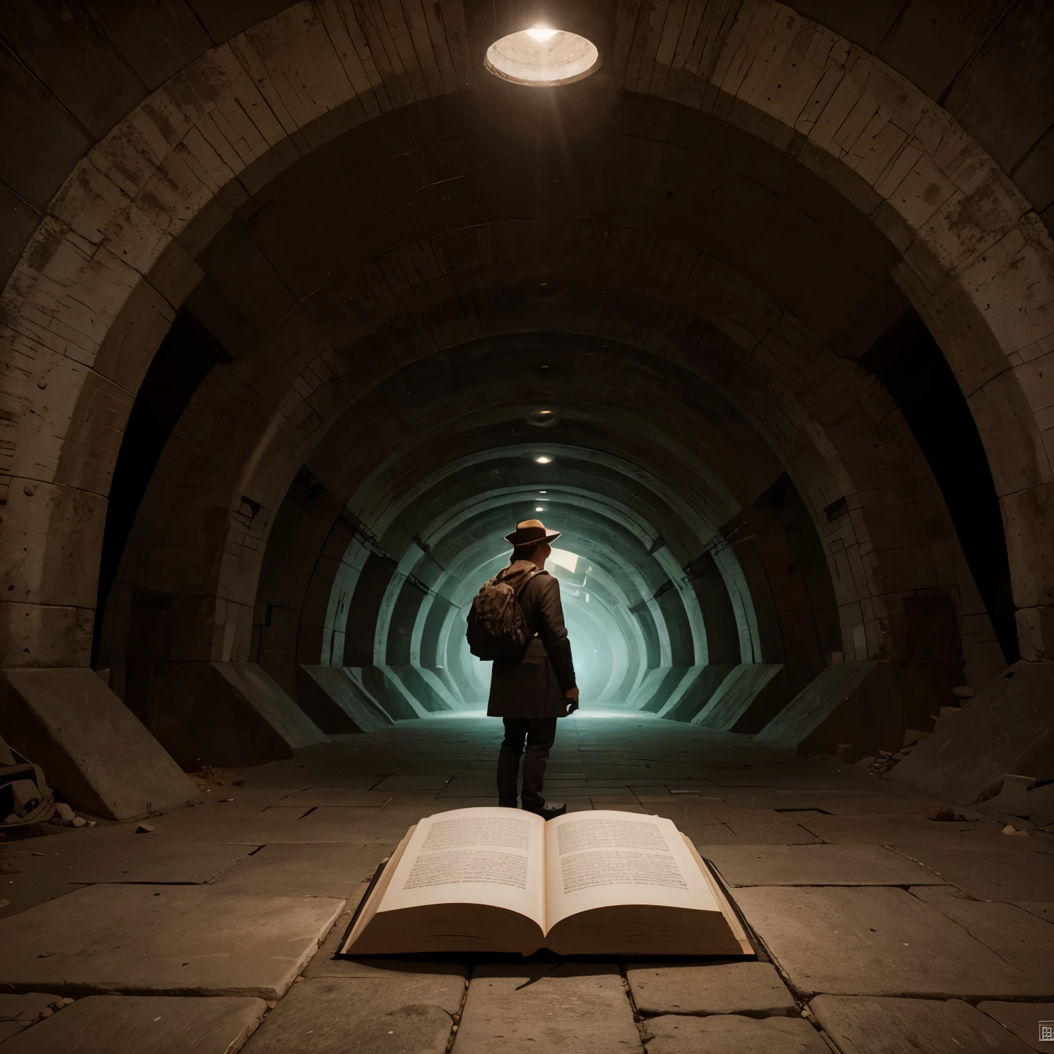 Ilustra el dibujo de una nueva portada para el libro "el tunel" by Ernesto Sábato where the themes that are present in the text can be appreciated in some way